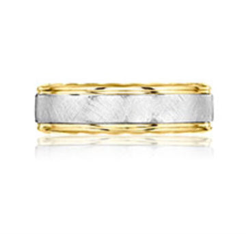 Tacori Cross Brush Finish Wedding Band